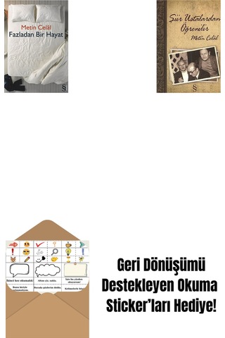Fazladan Bir Hayat + Şiir Ustalardan Öğrenilir + Okuma Sticker'ları