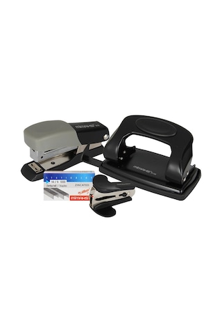 Mimaks No:2 Zımba Ve Delgeç Seti - Gri / Siyah Siyah