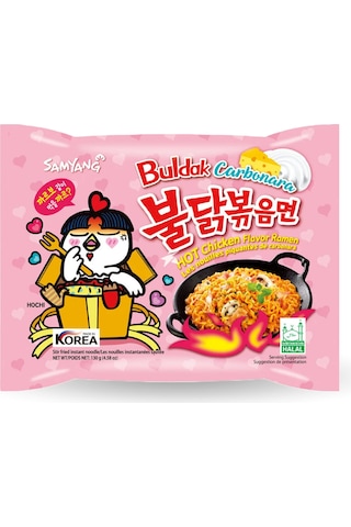 Carbonara Buldak Ramen Kore Makarna -helal Damgalı