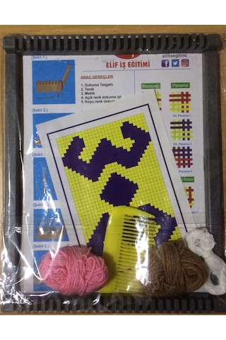 Halı Dokuma Tezgahı. Eğitici Dokuma Tezgahı Seti. Kasnak