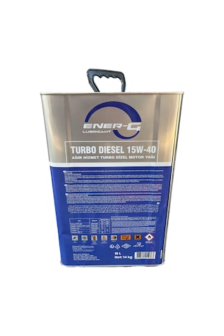Ener-G 15W-40 Turbo Dizel Motor Yağı 16 L