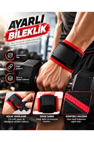 Bileği Kavrayan Ayarlı Bileklik Geniş Bantlı Cırt Cırtlı Rahat Kullanım Diğer