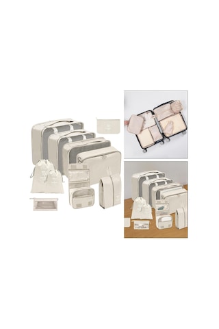 Suntek 10 Adet Sıkıştırma Ambalaj Küpleri Seyahat Bagaj Diğer