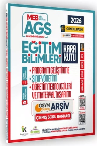 2026 Meb AGS Eğitim Bilimlerinin Kara Kutusu Çıkmış Soru Bankası 6lı Modül Set Konu Özetli Çözümlü