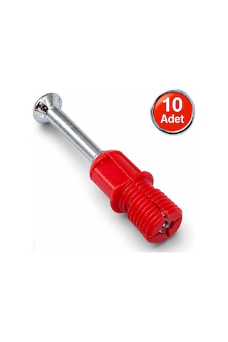 Aletçantam Dübelli Minifix Mili Mobilya Dolap Bağlantı Vidası 8mm - 10 Adet