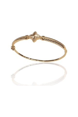 Altın Yonca Model Kelepçe Bilezik 585k