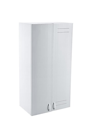 Omnipazar Clk-629 Plastik Kombi Kabini Dolabı 2 Kapaklı Beyaz Beyaz