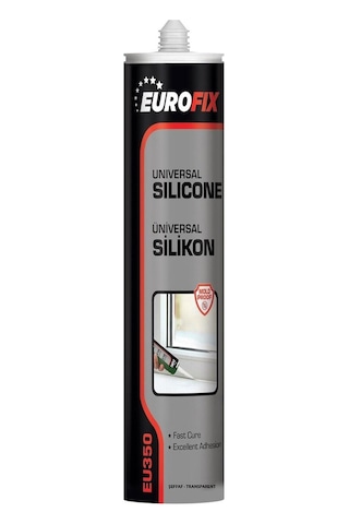 Eurofix Genel Amaçlı Universal Silikon Şeffaf 280 Gr Şeffaf
