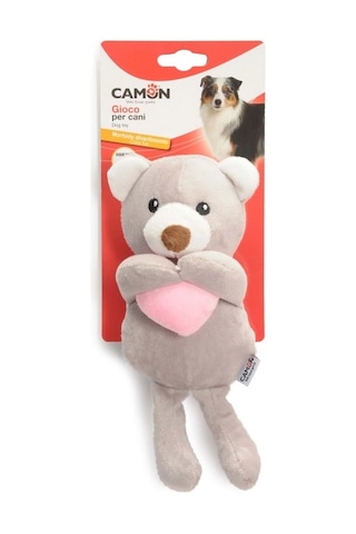 Camon Gıcırtılı Peluş Karma Köpek Oyuncağı: Eğlenceli Tavşan Ve Ayı 30 Cm