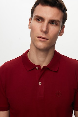 D's Damat Ds Damat Regular Fit Bordo Pike Dokulu %100 Pamuk Kıvrılmaz Polo Yaka Nakışlı T-shirt 4HC14ORT51000 Bordo