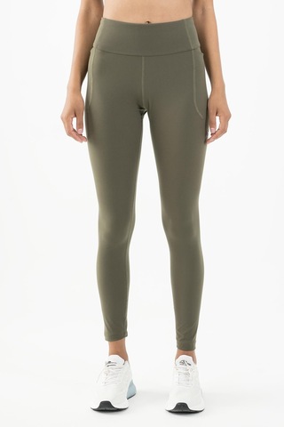 Maraton Active Slimfit Kadın Fitness Haki Tayt 22266-haki