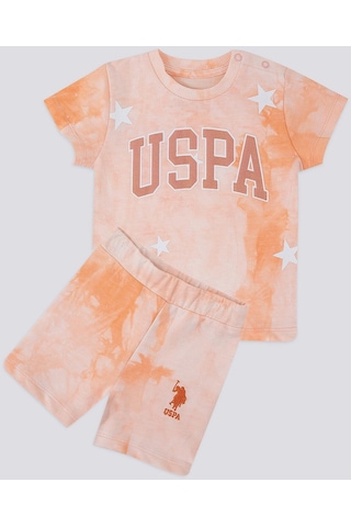 U.s. Polo 2li Takım T-shirt Somon-9617 Somon