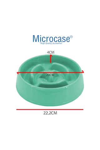 Microcase Evcil Hayvan Az ve Yavaş Mama Yeme Kabı Küçük Boy 775 ML