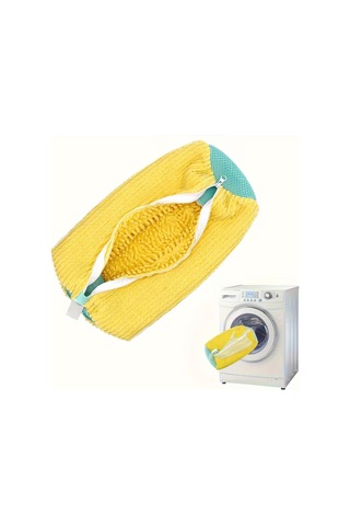 Ayakkabı Yıkama Torbası - Mikrofiber Astarlı - Fermuarlı - Geniş Kullanım Alanı Karışık