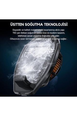 Coofbe 4500 Rpm Turbo Fan Yarı İletken Soğutma Levhası Telefon Soğutucu Radyatör Tüm Telefonlara Uyumlu
