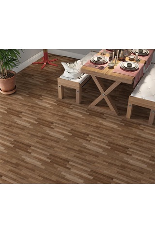 Kaplama Zemin Kaplama Folyosu 65x130 Cm Light Brown Parquet