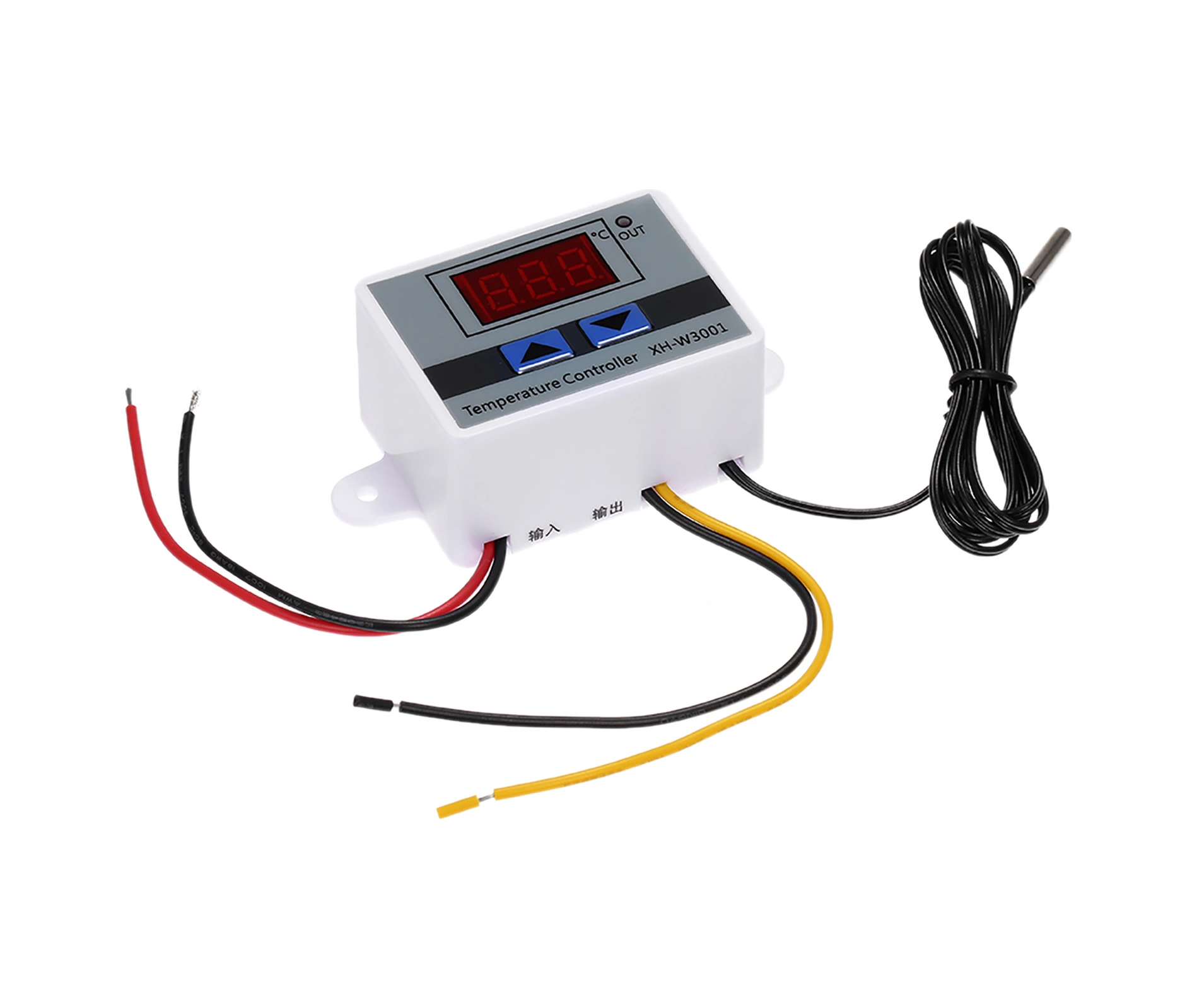 Youmex Xh-w3001 Dijital Mikroişlemci Sıcaklık Kontrolörü -50 C 110 C Akıllı Termostat 12v Plastik Montajlı