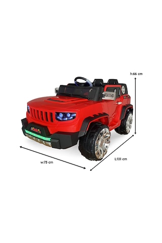 Akar Akallı 4571 12 V 4X2 Çift Kişilik Kumandalı Akülü Araba Kırmızı