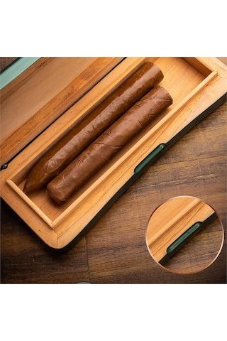 Lubinski Yeni Stil Slim Seyahat Puro Kutusu/humidor Lake Gri 2's Lb-617