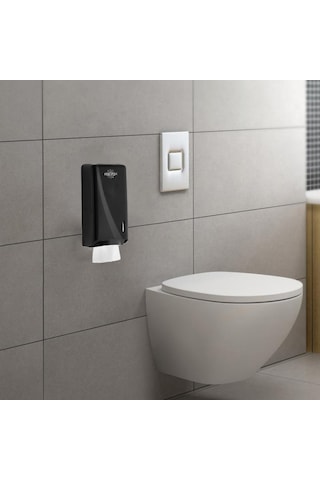 Rulopak Tekçek  Maxi Tuvalet Kağıdı Dispenseri Siyah