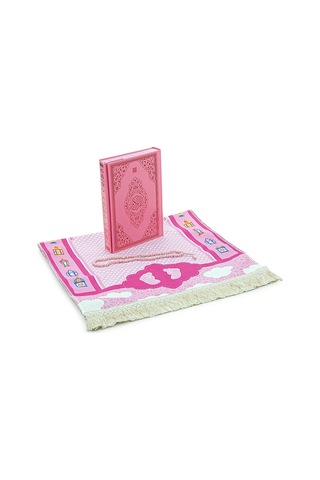 Kızımın Kuran Ve Seccade İbadet Seti Pembe