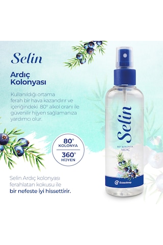 Selin 80 Derece Ardıç + Manolya Esintisi Sprey Kolonya 4 x 100 ML