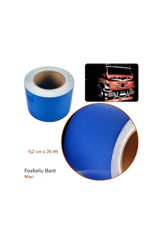 Carub 9,2CMx 25M BR2405404 Fosforlu Bant Mavi