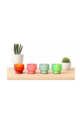 Mini Led Mumluk Dekoratif Masa Üstü Işık Aksesuarı / 3d Baskı Mum Dahil Çok Renkli