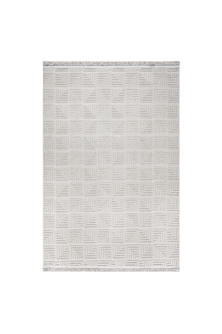 Luxess Halı Dizayn 1062 Gri Renkli Iskandinav Sisal Tarzı Desen Hav Vermez Tozumaz Modern Halı Gri