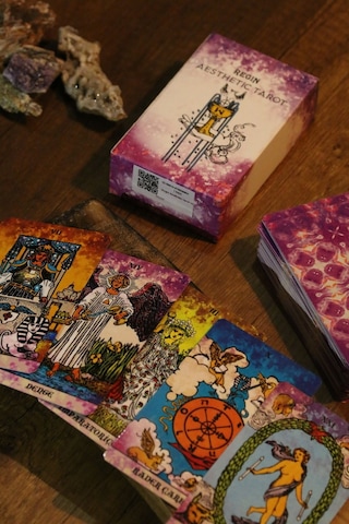 Mor Beyaz Spiritüel Enerji Tarot Destesi 78 Kart