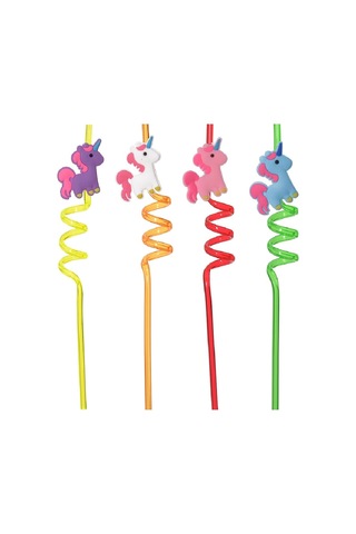 5 Parça Renkli Pipet Seti - Emojili Kokteyl- Çuk Pipeti Temizleme Fırçalı +0