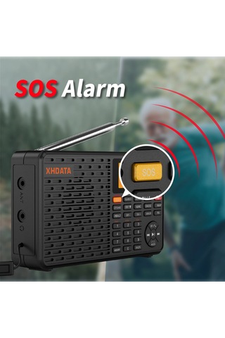 Xhdata D109 Wb Taşınabilir Radyo Fm /am Stereo Sw Mw Lw Dijital Radyo Hava Durumu Tahmini