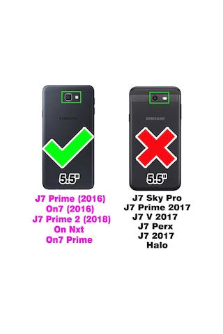 Teknomoda Teknomoda Samsung Galaxy Uyumlu J7 Prime Kılıf Boyun Omuz Askılı iPli Anti Şok Köşe Korumalı Şeffaf Silikon