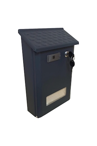 Akşan Metal Çatılı İlan Posta Kutusu Dış Mekan Antrasit