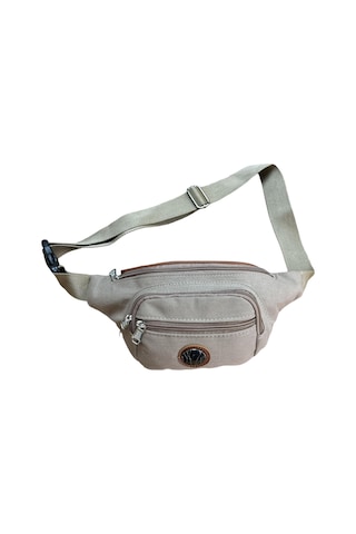 Monte Lui Unisex Kanvas Kumaş Bel Ve Çapraz Çanta Bej