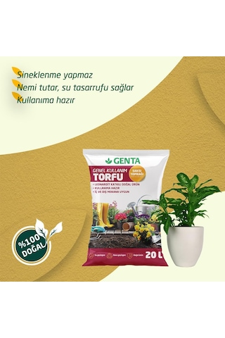 Genta Genel Kullanım Torfu Toprağı 20 Lt Diğer