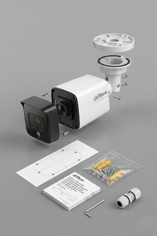 2mp Dahili Mikrofonlu Sesli Poe Ip Bullet Kamera Gece Görüşlü Dış Mekan Dh-ıpc-hfw1230tc1-sa