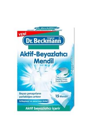 Dr.Beckmann Aktif Beyazlatıcı Mendil 15 Adet + Renk Koruyucu Mendil 12 Adet