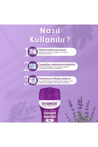 Evonox Clean Granül Çamaşır Parfümü & Çamaşır Yumuşatıcı Paris 210 Gr Tekli
