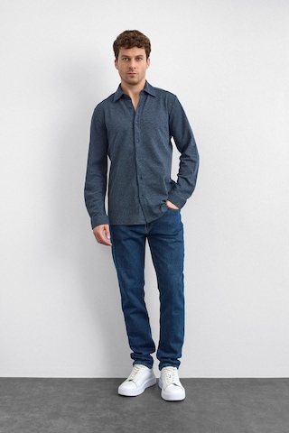 Back & Bond Erkek Gömlek B35w22011 119 Lacivert Lacivert