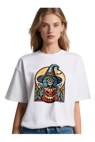 Ogc Cadı Oversize Unisex T-shirt Beyaz
