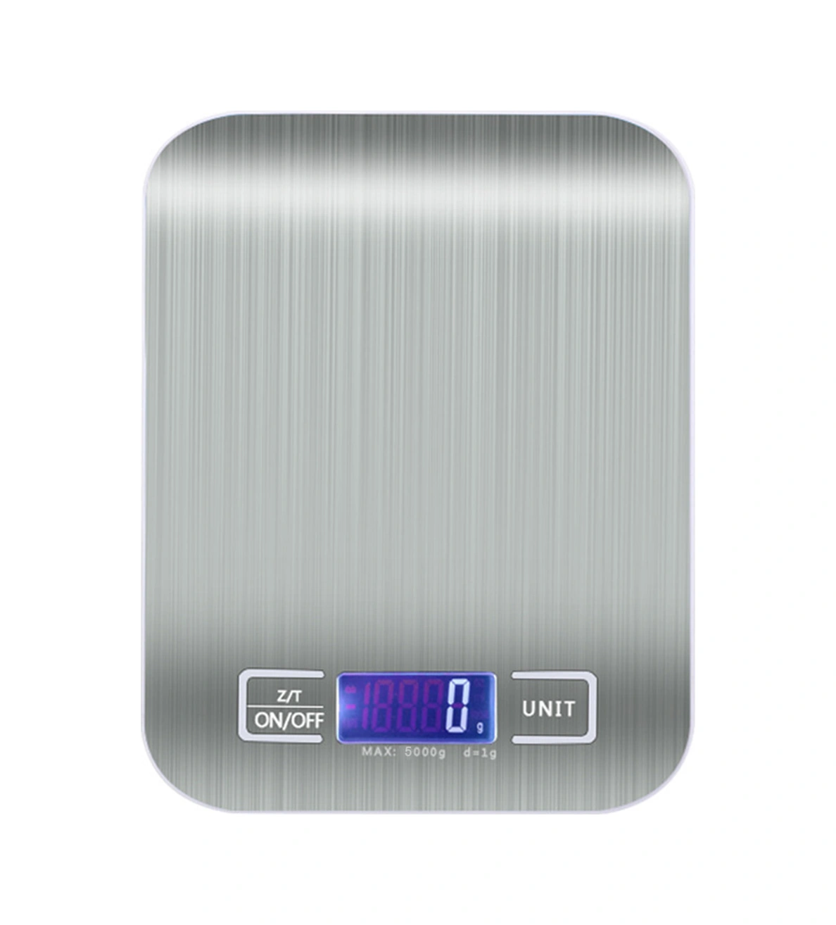 Geeroyoo Mutfak Dijital Terazi, 5kg Hassas Ölçüm, 304 Paslanmaz Çelik Platform, Lcd Işık, Kabuk Fonksiyonu, 2 Adet Aaa Pil İçerir Çok Renkli