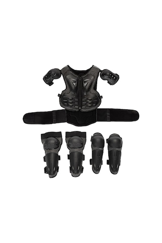 Suntek Çocuklar İçin Motosiklet Zırh Takım Diz Dirsek Göğüs Sırt Koruyucu Pedleri