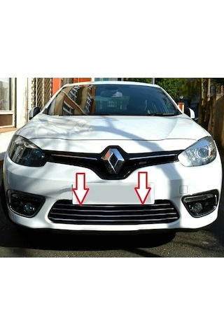 Fluence Ön Tampon Çıtası 4 Parça Krom Makyajlı Kasa 2013 Ve Sonra