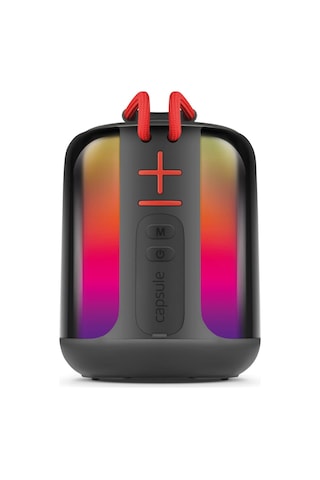 Powerway Capsule Taşınabilir Bluetooth Hoparlör Ses Bombası Yüksek Ses Gücü Sese Duyarlı Led Işık