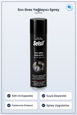 Sıvı Gres Yağlayıcı Genel Bakım Spreyi 500 Ml Paslanma Önleyici S