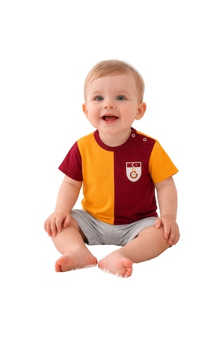 Galatasaray Metin Oktay Pamuklu Bebek T-shirt Sarı - Kırmızı