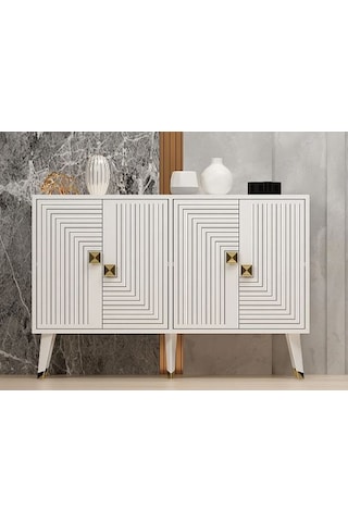 Mire Konsol Tv Sehpası Tv Ünitesi Modern Tasarım-beyaz