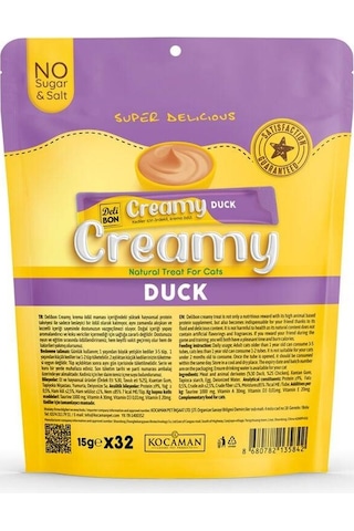 Delibon Creamy Ödül Maması Ördekli 15gr 32li Paket