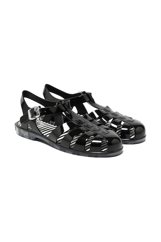 Black Shıny Sandalet Kadın Cuba Toni Pons 002- Black Shiny Siyah